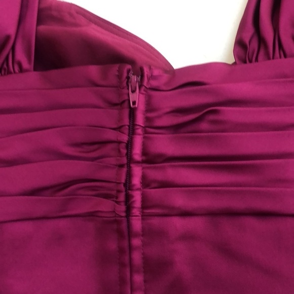 Sutton Studio size 14 pink / magenta satin formal top back zip lightly padded - Picture 6 of 14